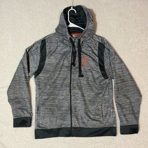 Momentum Outfitters Hoodie Mens Large Gray Full Zip Great Lakes Sweatshirt